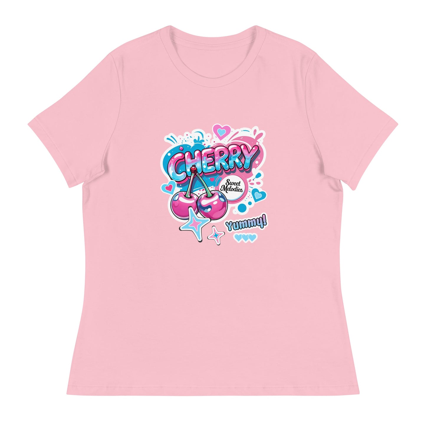 Cherry Graphic Tee | Cute Core Women's Cotton T-Shirt - LucyKay store