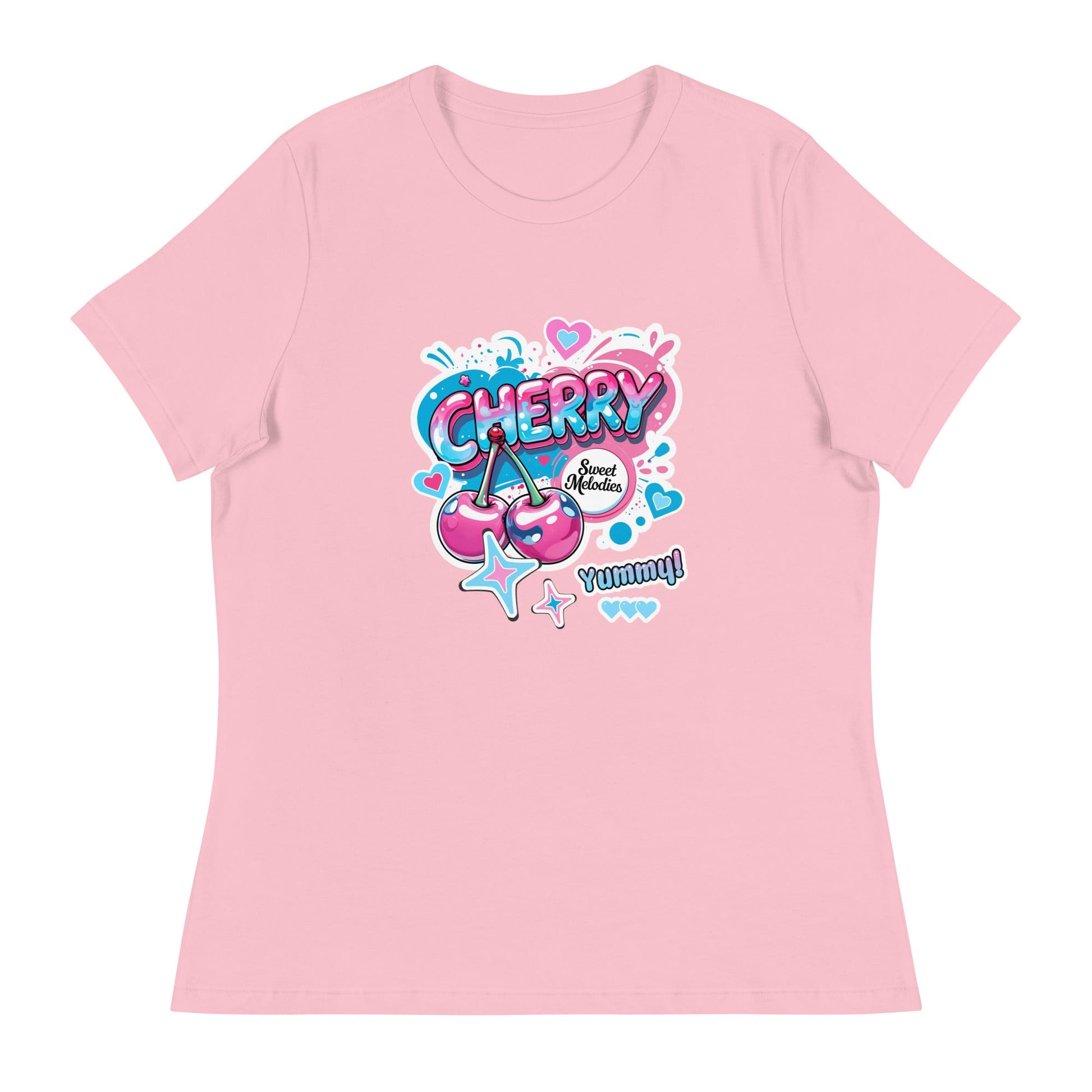 Cherry Graphic Tee | Cute Core Women's Cotton T-Shirt - LucyKay store