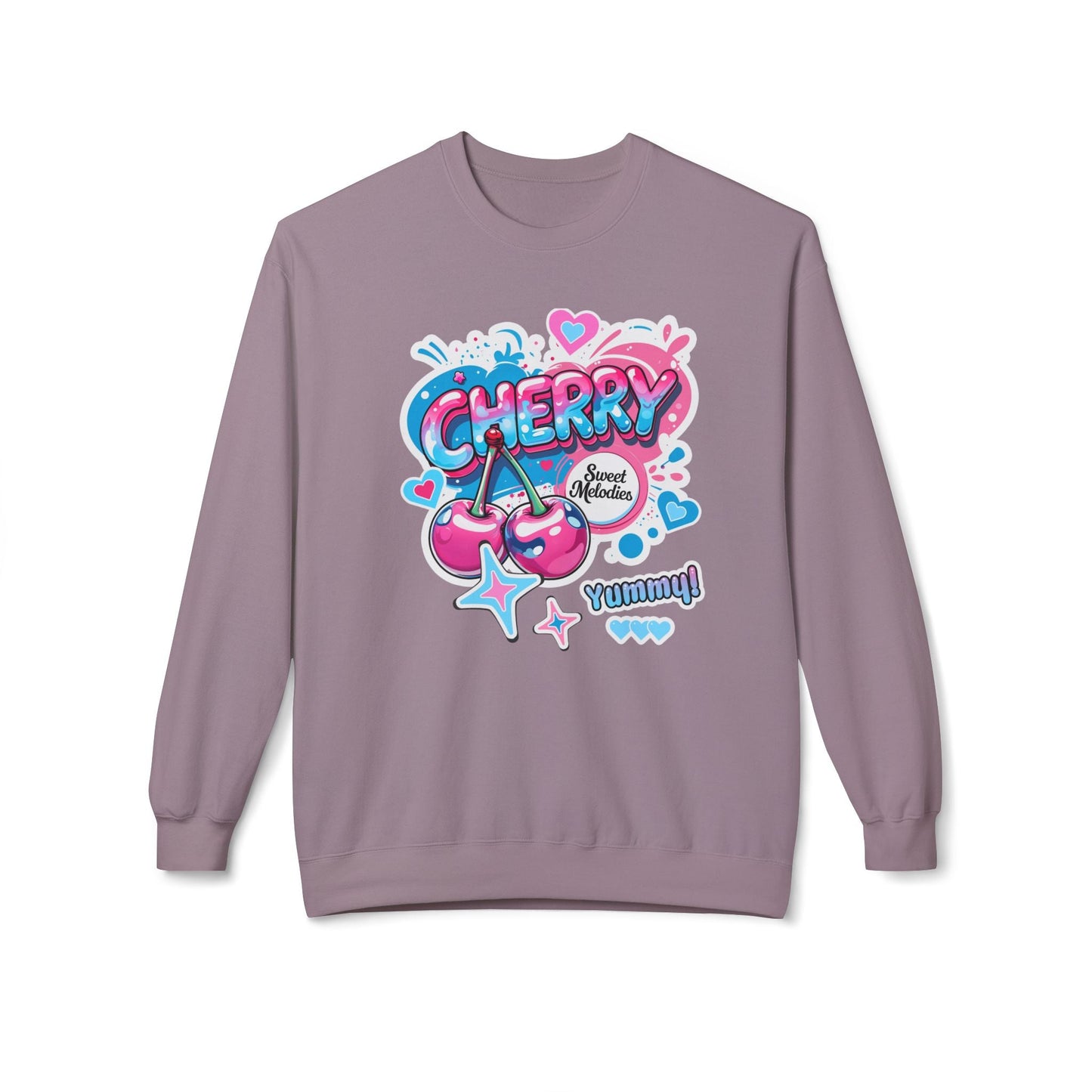 Cherry Graphic Sweatshirt | Cute Core Unisex Fleece Crewneck - LucyKay store