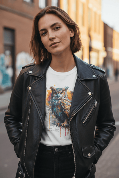Owl T-Shirt Unisex - Motivational Quote Softstyle Cotton Tee - LucyKay store