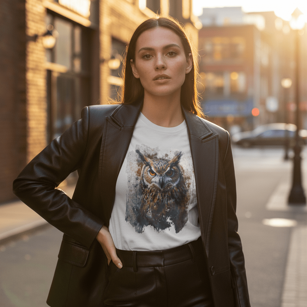 Watercolor Owl T-Shirt Unisex - Enchanting Art Softstyle Tee - LucyKay store