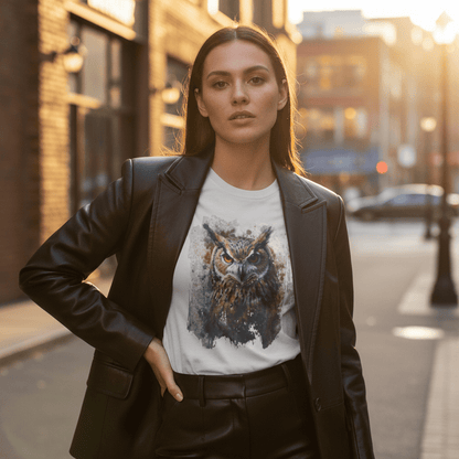 Watercolor Owl T-Shirt Unisex - Enchanting Art Softstyle Tee - LucyKay store