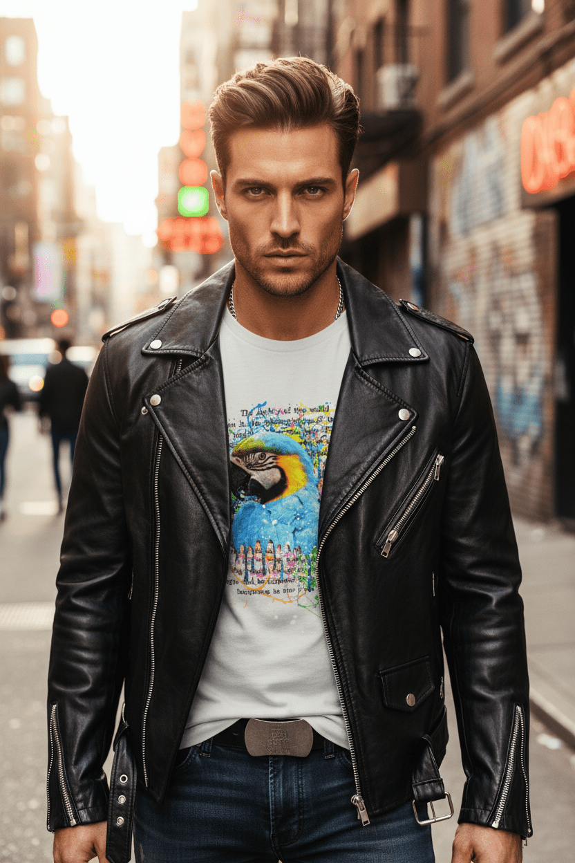 Watercolor Macaw Bird Tee - Tropical Graphic Print Unisex Shirt - LucyKay store