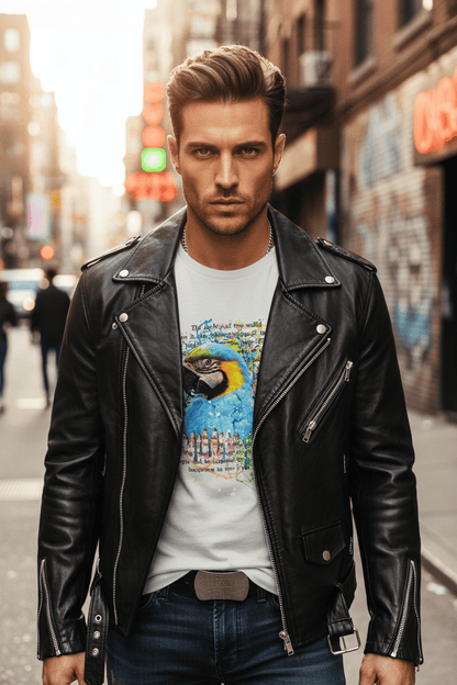 Watercolor Macaw Bird Tee - Tropical Graphic Print Unisex Shirt - LucyKay store