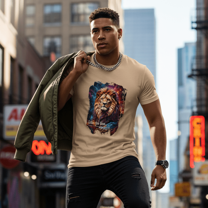 Lion Inspirational Quote T-Shirt - Unisex Cotton Tee - LucyKay store