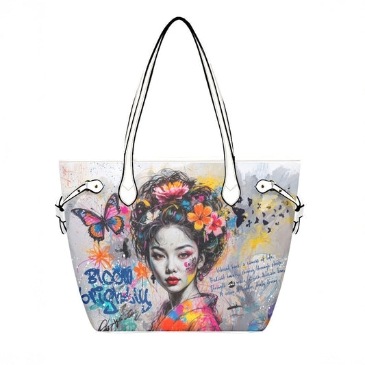 Clover Artistic PU Leather Tote Bag - LucyKay store