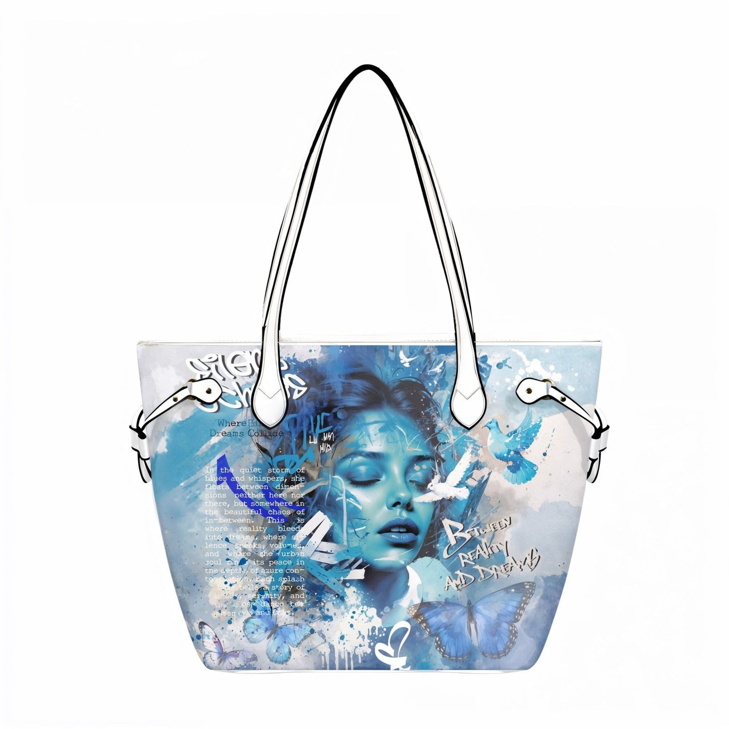 Clover PU Leather Tote Bag – Durable, Stylish, and Artistic Everyday Tote - LucyKay store