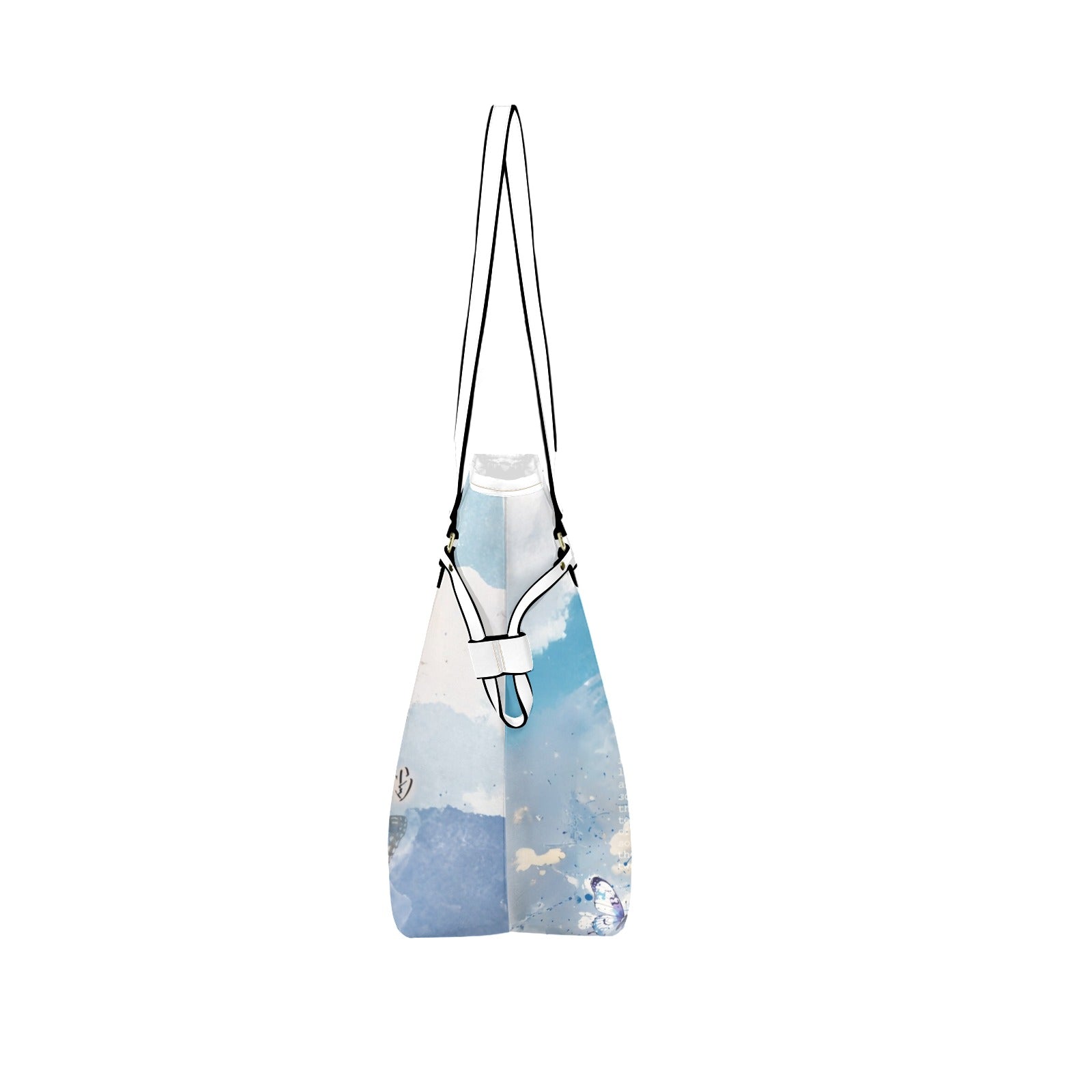 Clover PU Leather Tote Bag – Durable, Stylish, and Artistic Everyday Tote - LucyKay store