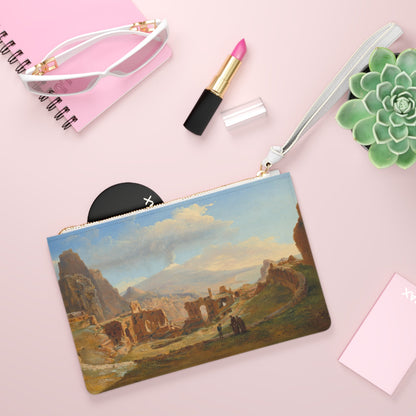 Clutch Bag - Roman Theater at Taormina Painting Print - LucyKay store