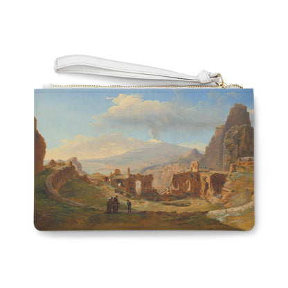 Clutch Bag - Roman Theater at Taormina Painting Print - LucyKay store