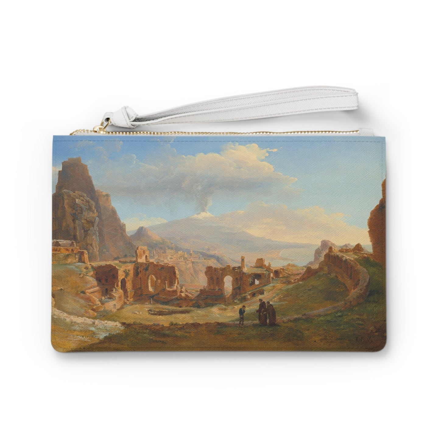 Clutch Bag - Roman Theater at Taormina Painting Print - LucyKay store