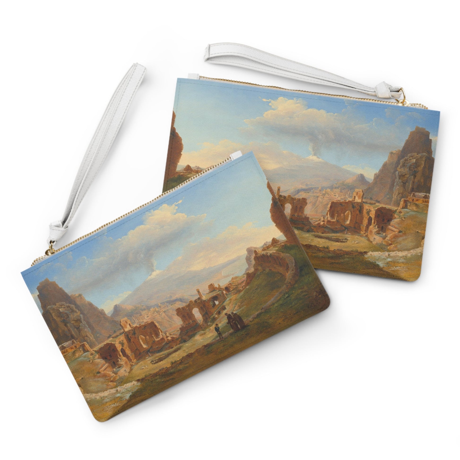 Clutch Bag - Roman Theater at Taormina Painting Print - LucyKay store