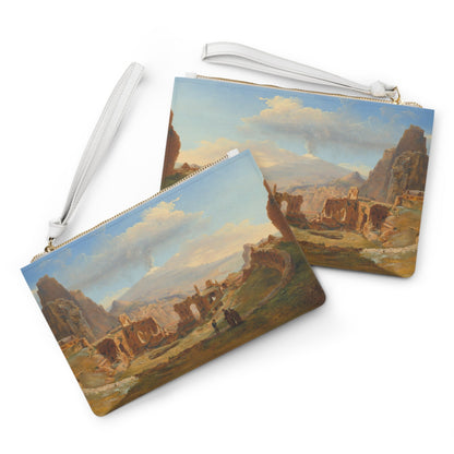 Clutch Bag - Roman Theater at Taormina Painting Print - LucyKay store
