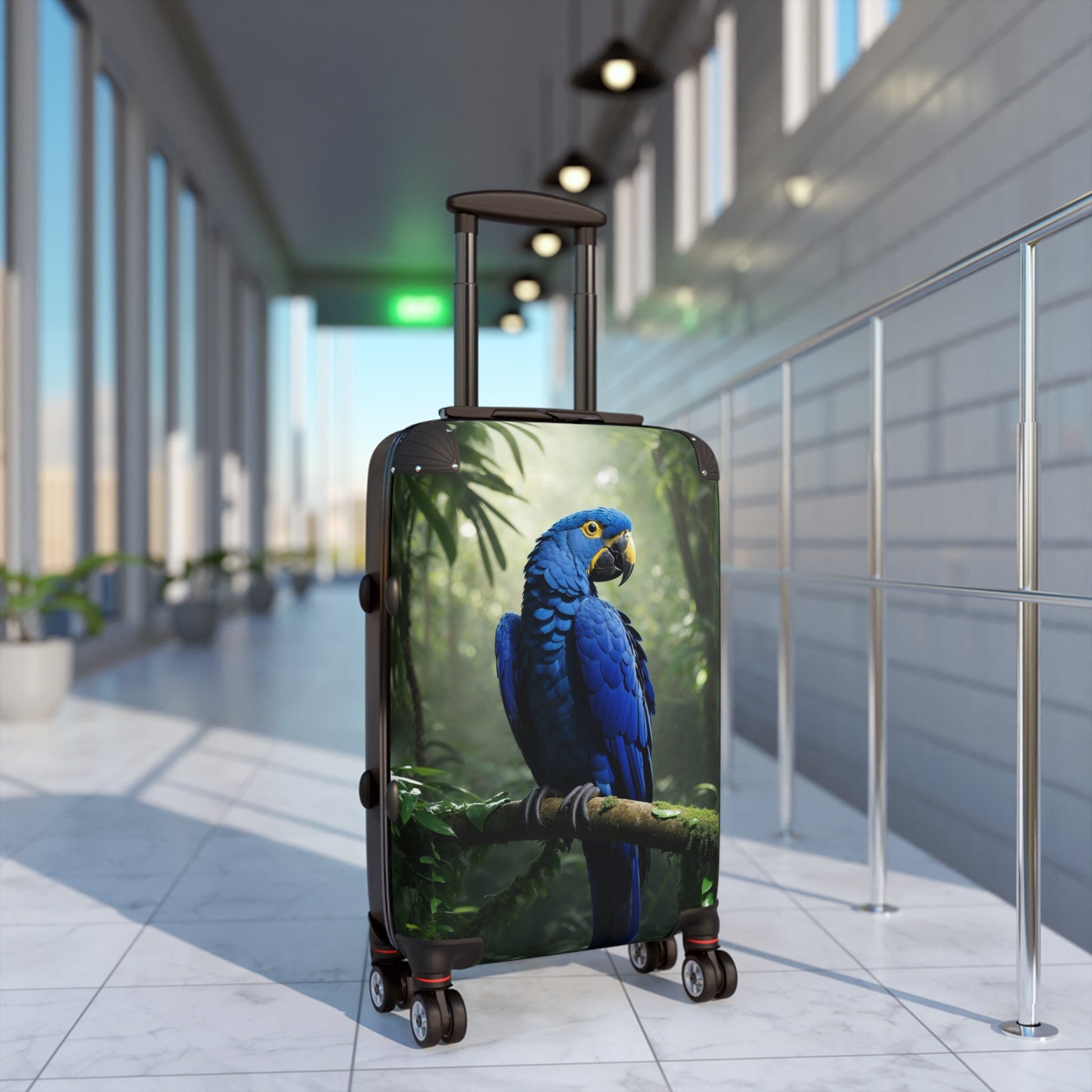 Parrot Suitcase - Colorful Tropical Travel Luggage - LucyKay store