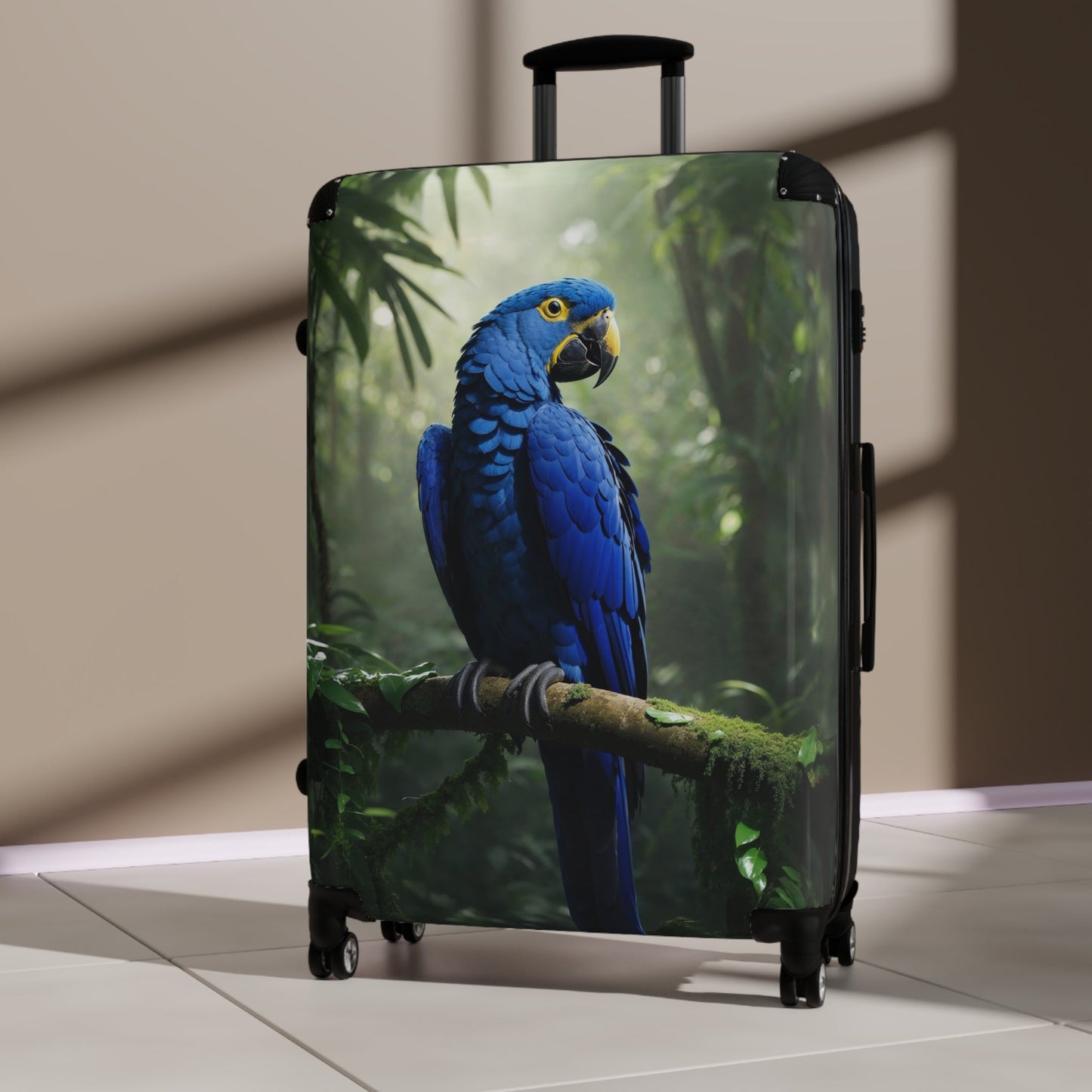 Parrot Suitcase - Colorful Tropical Travel Luggage - LucyKay store