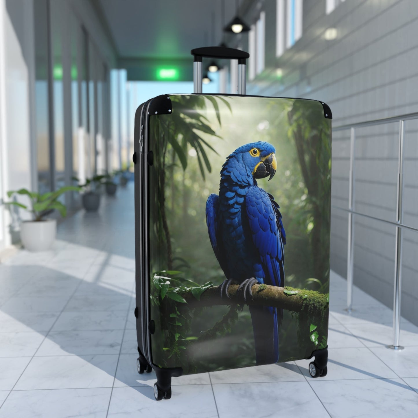 Parrot Suitcase - Colorful Tropical Travel Luggage - LucyKay store
