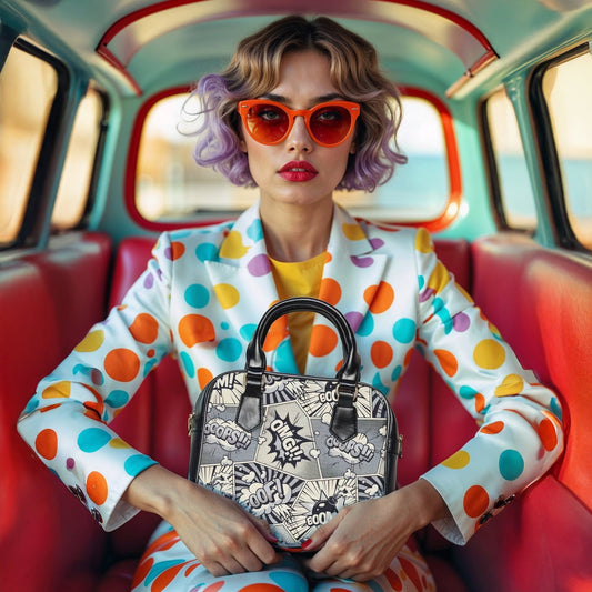 Shoulder Handbag - Comic book Pattern - LucyKay store