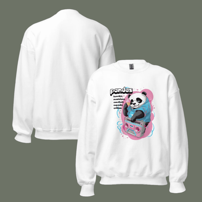 Panda Boombox Sweatshirt | Funny Music Lover Crewneck Gift - LucyKay store
