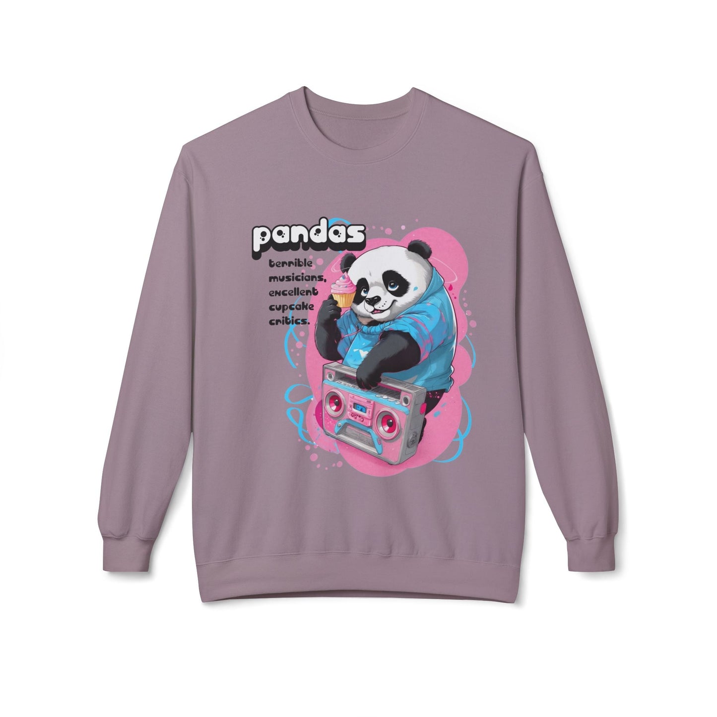 Panda Boombox Sweatshirt | Funny Music Lover Crewneck Gift - LucyKay store