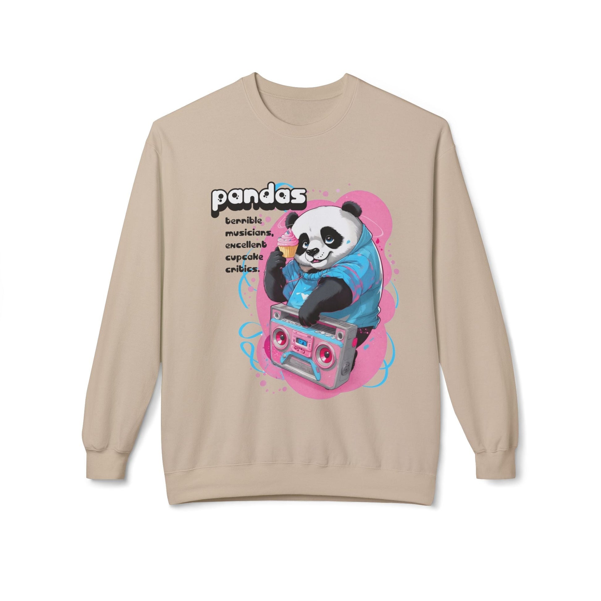 Panda Boombox Sweatshirt | Funny Music Lover Crewneck Gift - LucyKay store
