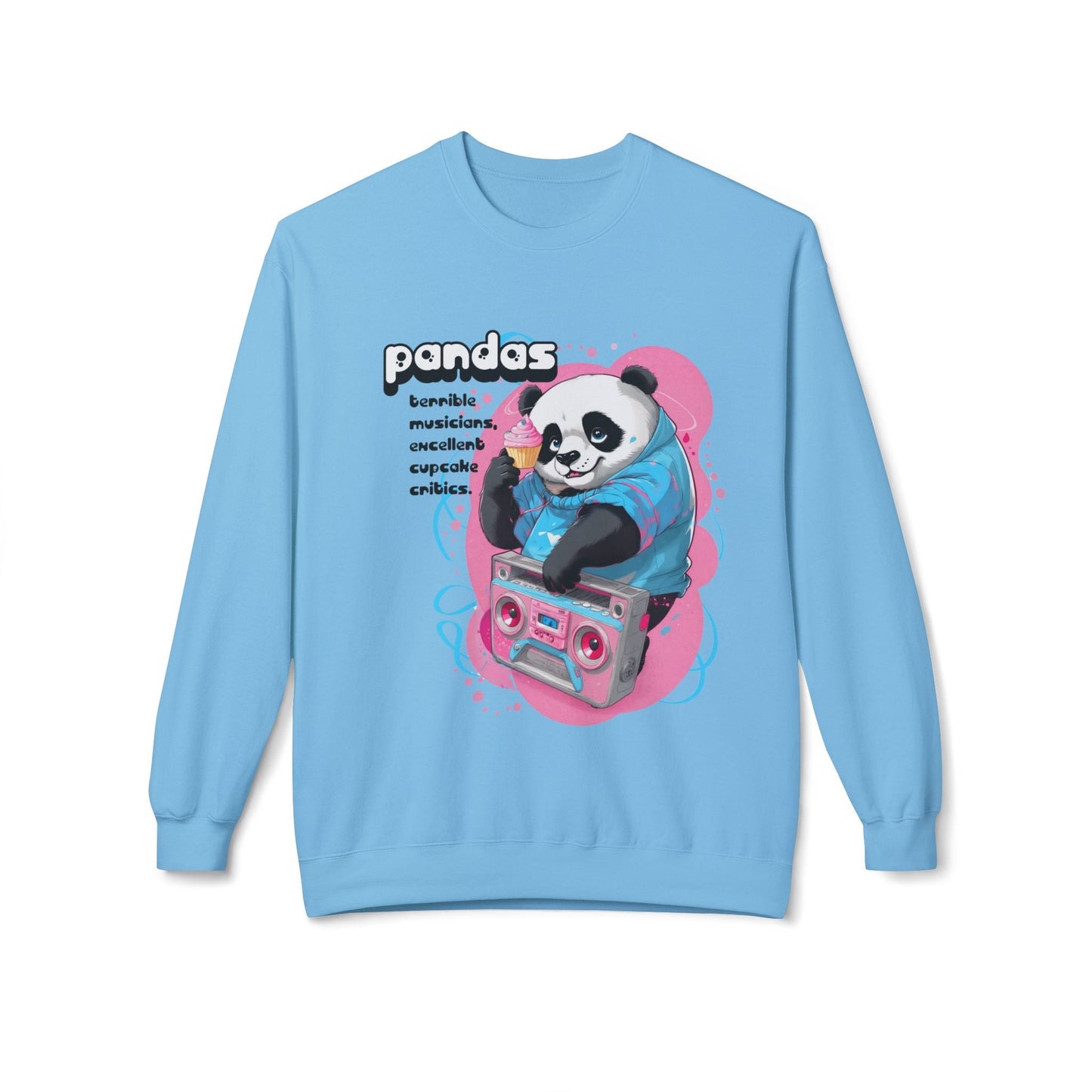 Panda Boombox Sweatshirt | Funny Music Lover Crewneck Gift - LucyKay store
