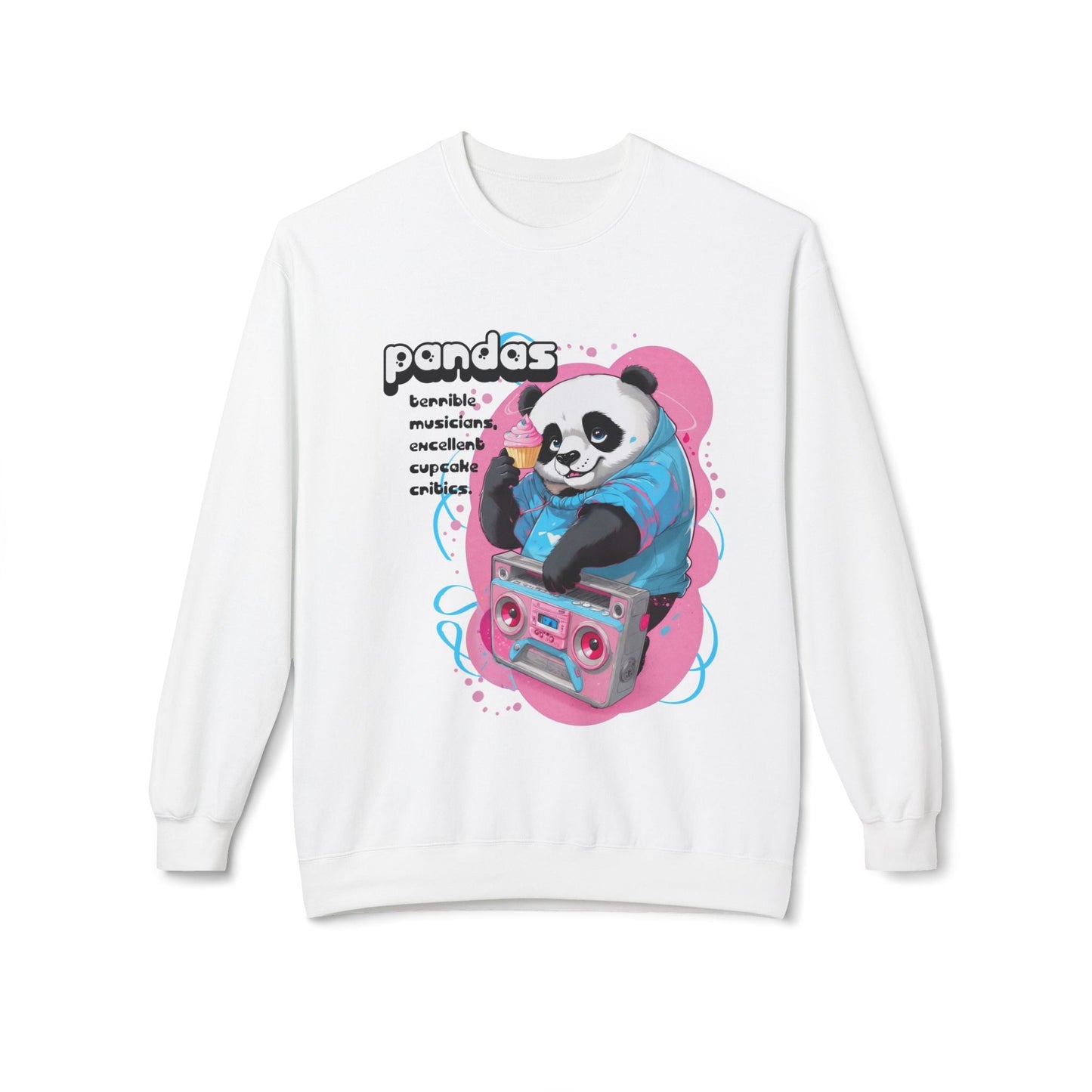 Panda Boombox Sweatshirt | Funny Music Lover Crewneck Gift - LucyKay store
