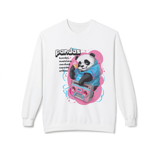 Panda Boombox Sweatshirt | Funny Music Lover Crewneck Gift - LucyKay store