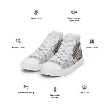 Dragon High Top Canvas Shoes - LucyKay store