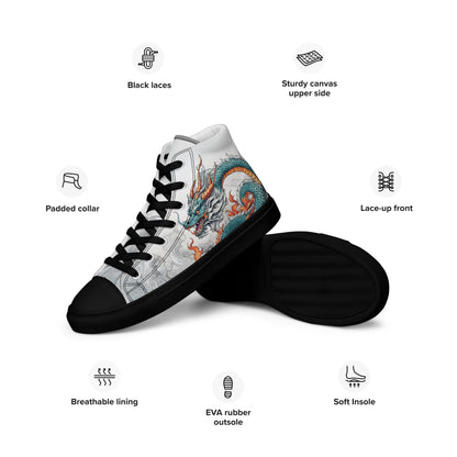 Dragon High Top Canvas Shoes - LucyKay store