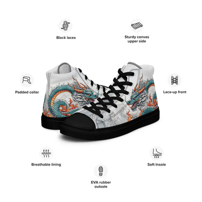 Dragon High Top Canvas Shoes - LucyKay store