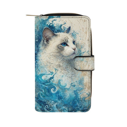 Cat Wallet - Elegant PU Leather Cat - Themed Wallet - LucyKay store