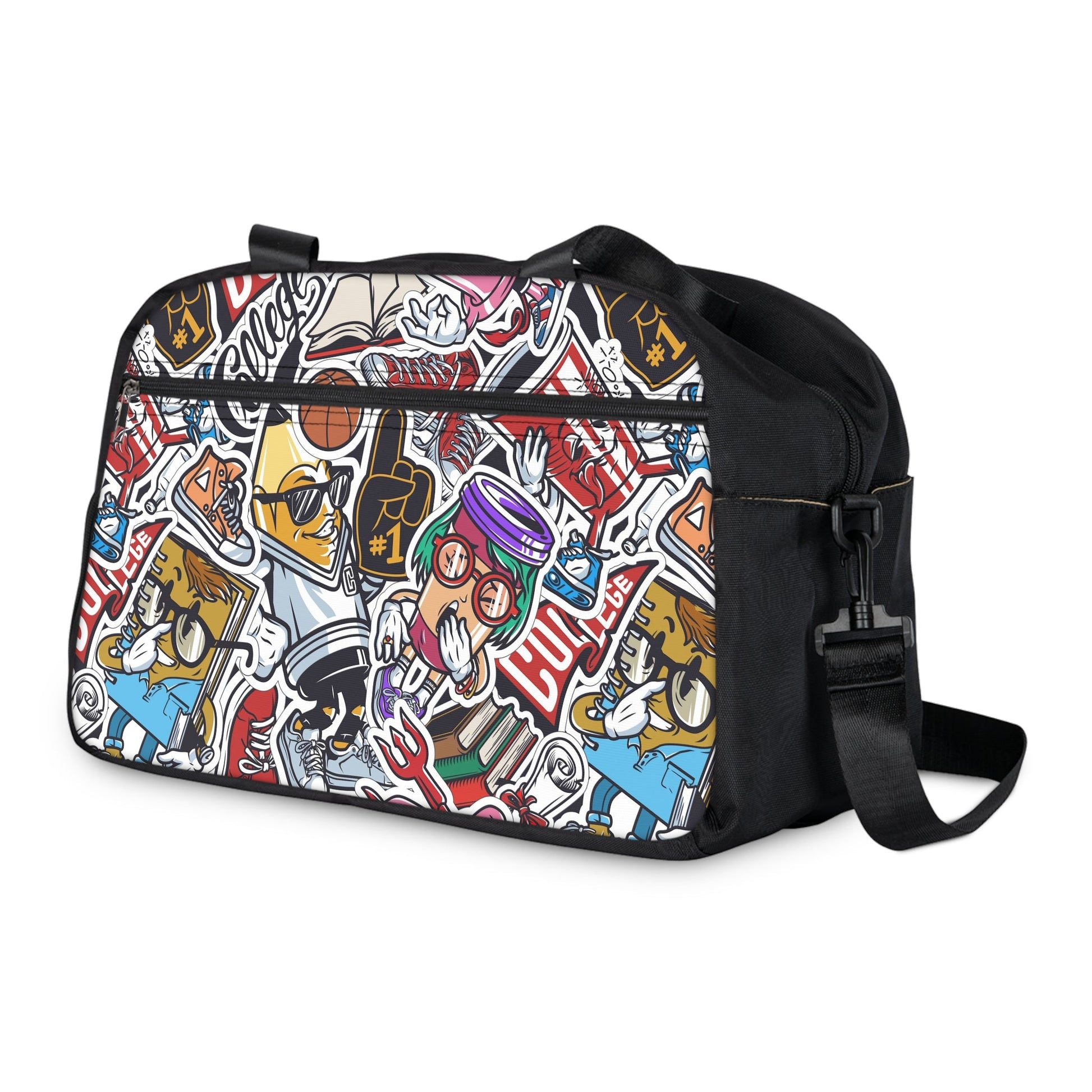 Fitness Handbag - Doodle Comicscape - LucyKay store