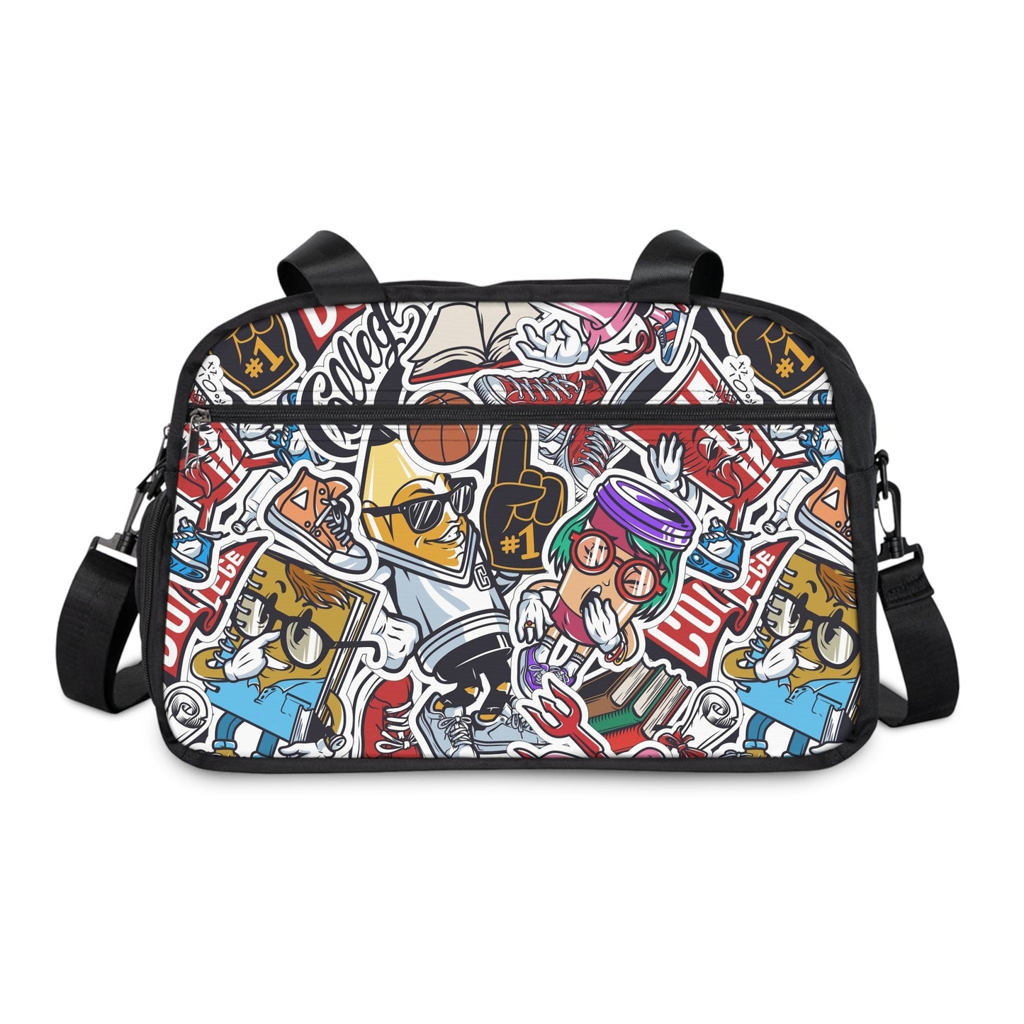 Fitness Handbag - Doodle Comicscape - LucyKay store