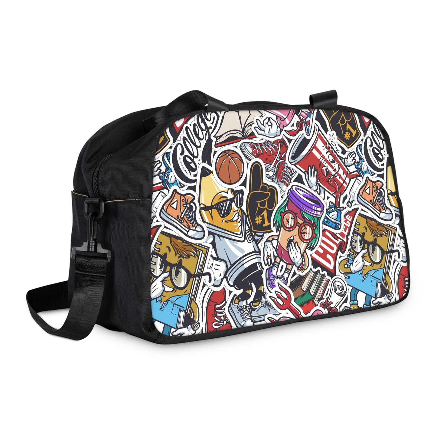 Fitness Handbag - Doodle Comicscape - LucyKay store
