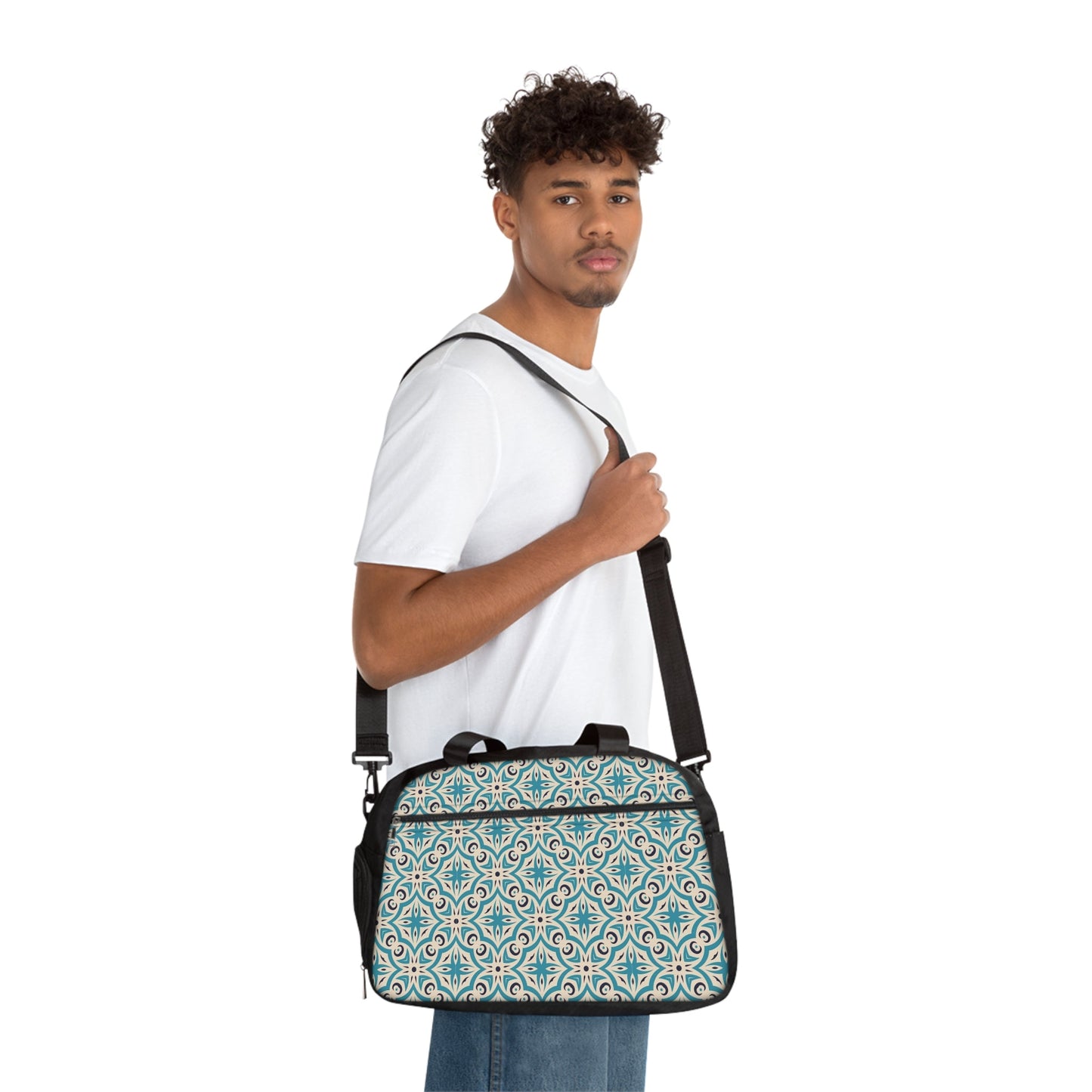 The Daily Driver Gym Duffle - Teal Mosaic Edition - LucyKay store