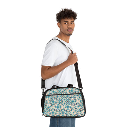 The Daily Driver Gym Duffle - Teal Mosaic Edition - LucyKay store