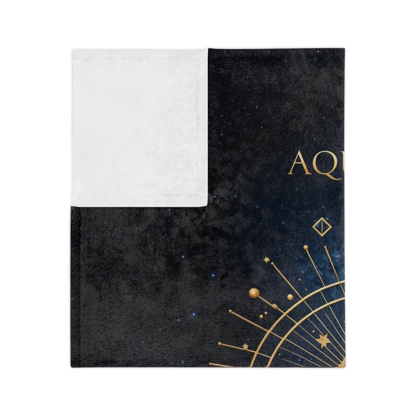 Fleece Blanket - Aquarius Zodiac Celestial Design - LucyKay store