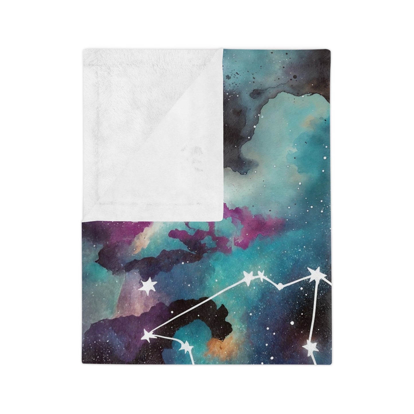 Fleece Blanket - Aquarius Zodiac Celestial Design - LucyKay store