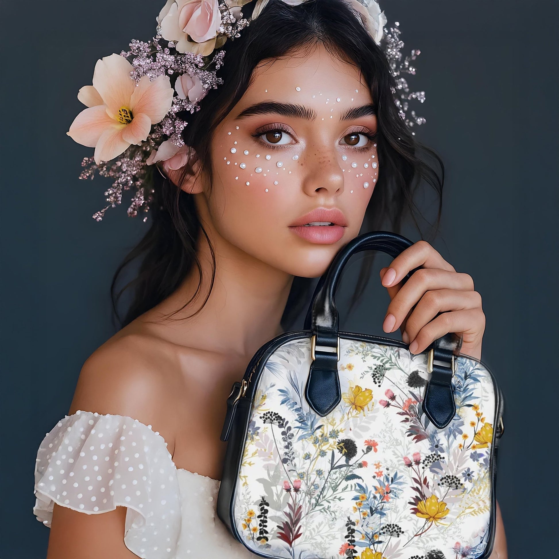 Shoulder Handbag - Field Flowers - LucyKay store