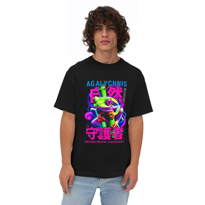 Neon Frog Graphic Tee – Cyberpunk Streetwear Unisex T-Shirt - LucyKay store