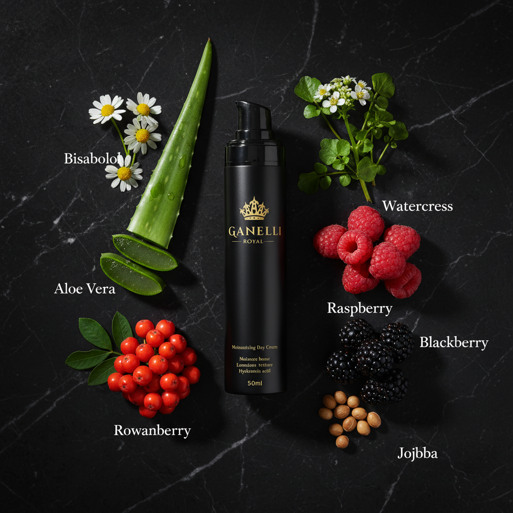 Ganelli Royal Ingredient Flat Lay