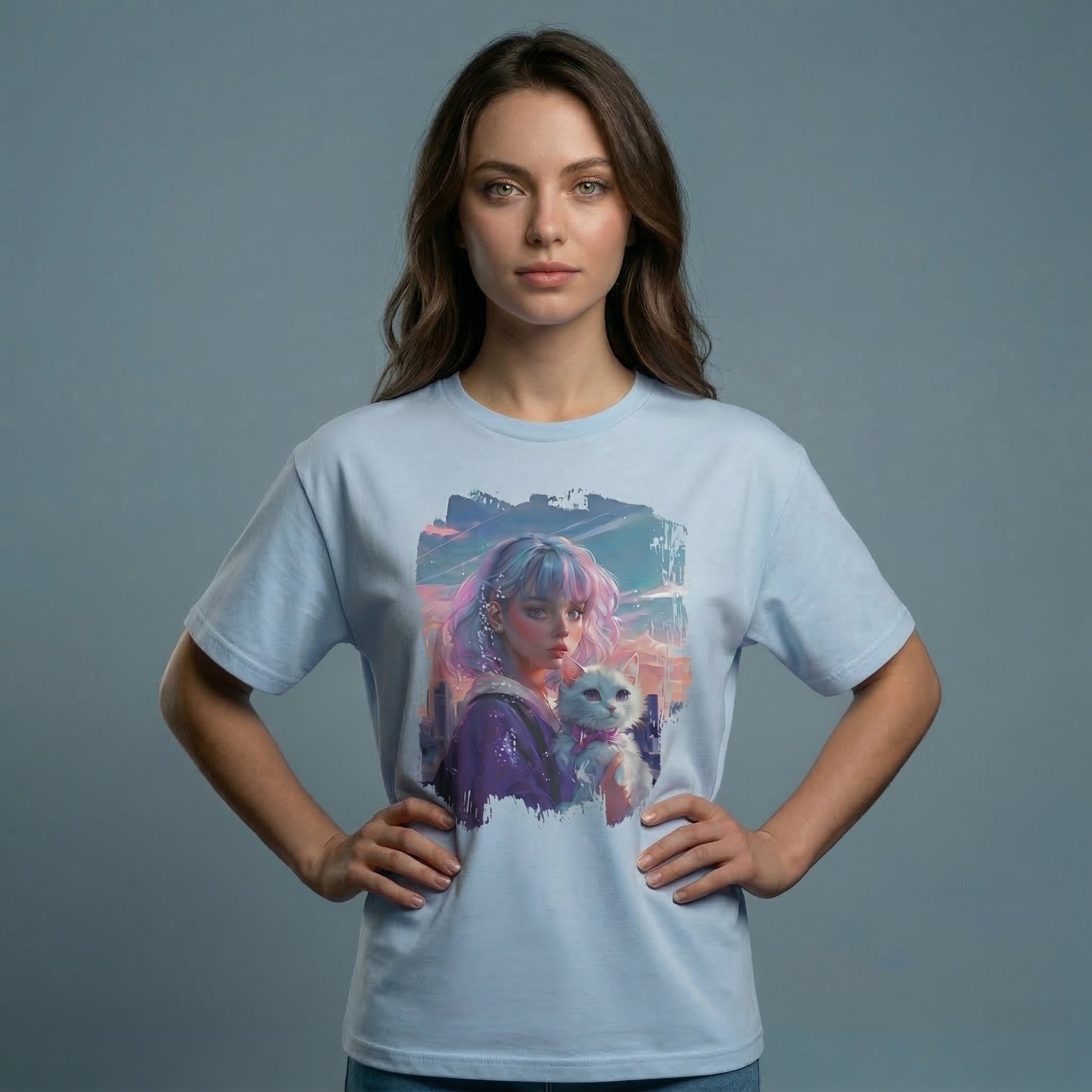 Anime Portrait T-Shirt - Cute and Cool Unisex Tee - LucyKay store
