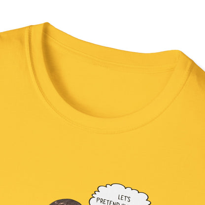 Funny Graphic T-Shirt | Let's Pretend Comic Speech Bubble Tee - LucyKay store