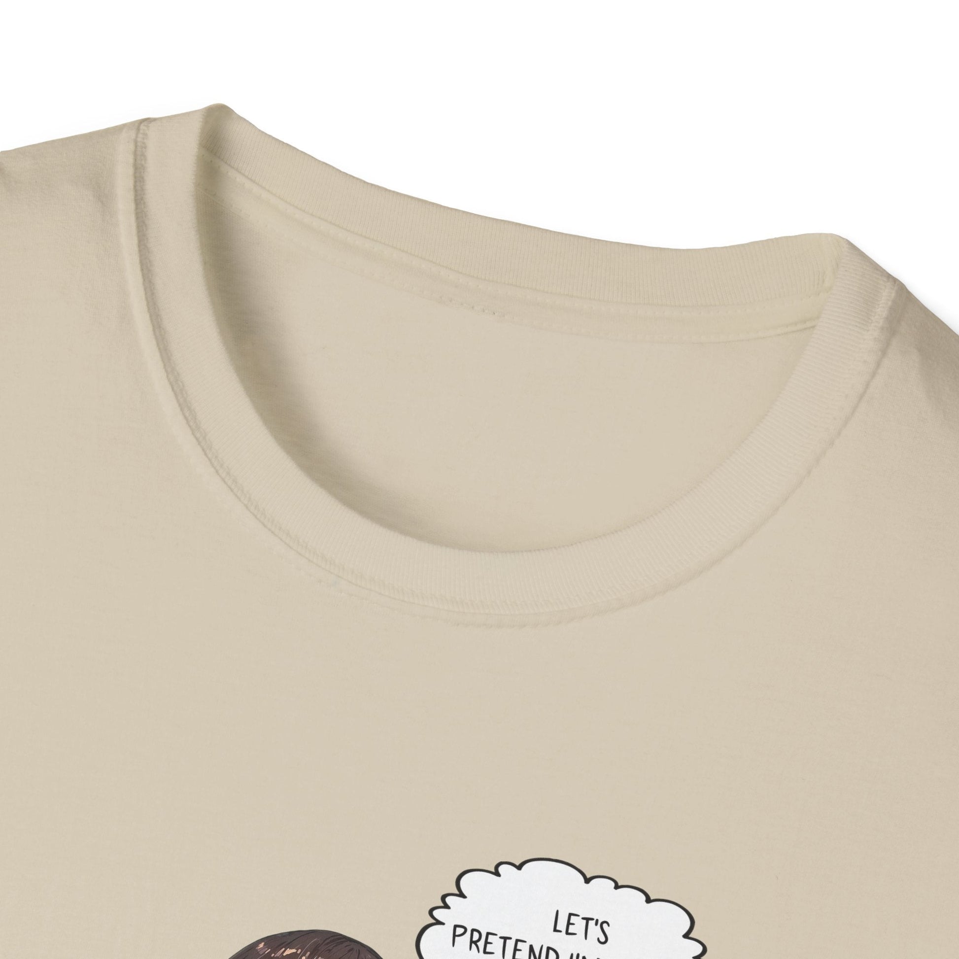 Funny Graphic T-Shirt | Let's Pretend Comic Speech Bubble Tee - LucyKay store