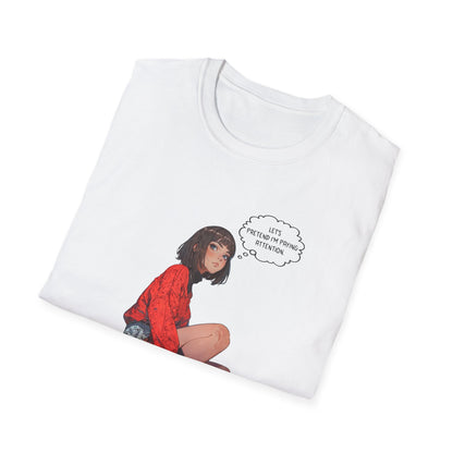 Funny Graphic T-Shirt | Let's Pretend Comic Speech Bubble Tee - LucyKay store
