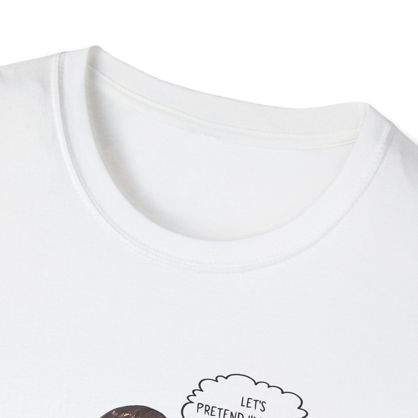 Funny Graphic T-Shirt | Let's Pretend Comic Speech Bubble Tee - LucyKay store