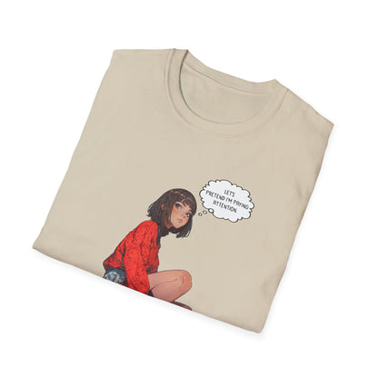Funny Graphic T-Shirt | Let's Pretend Comic Speech Bubble Tee - LucyKay store