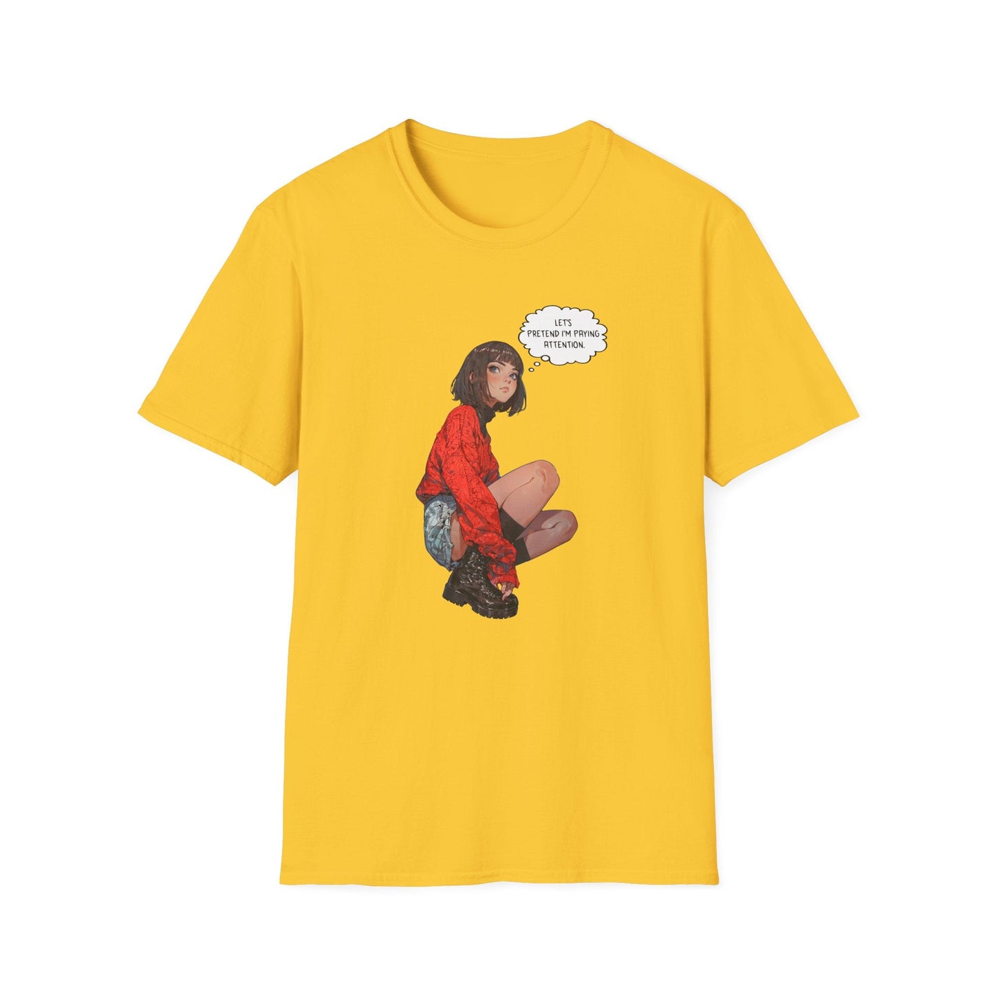 Funny Graphic T-Shirt | Let's Pretend Comic Speech Bubble Tee - LucyKay store