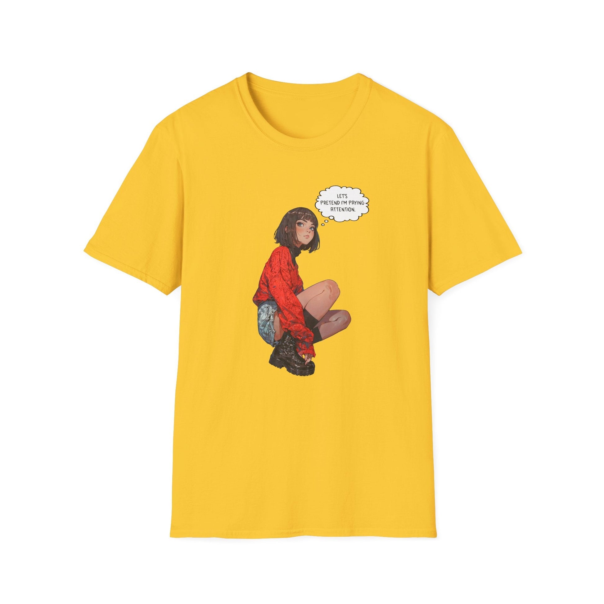 Funny Graphic T-Shirt | Let's Pretend Comic Speech Bubble Tee - LucyKay store