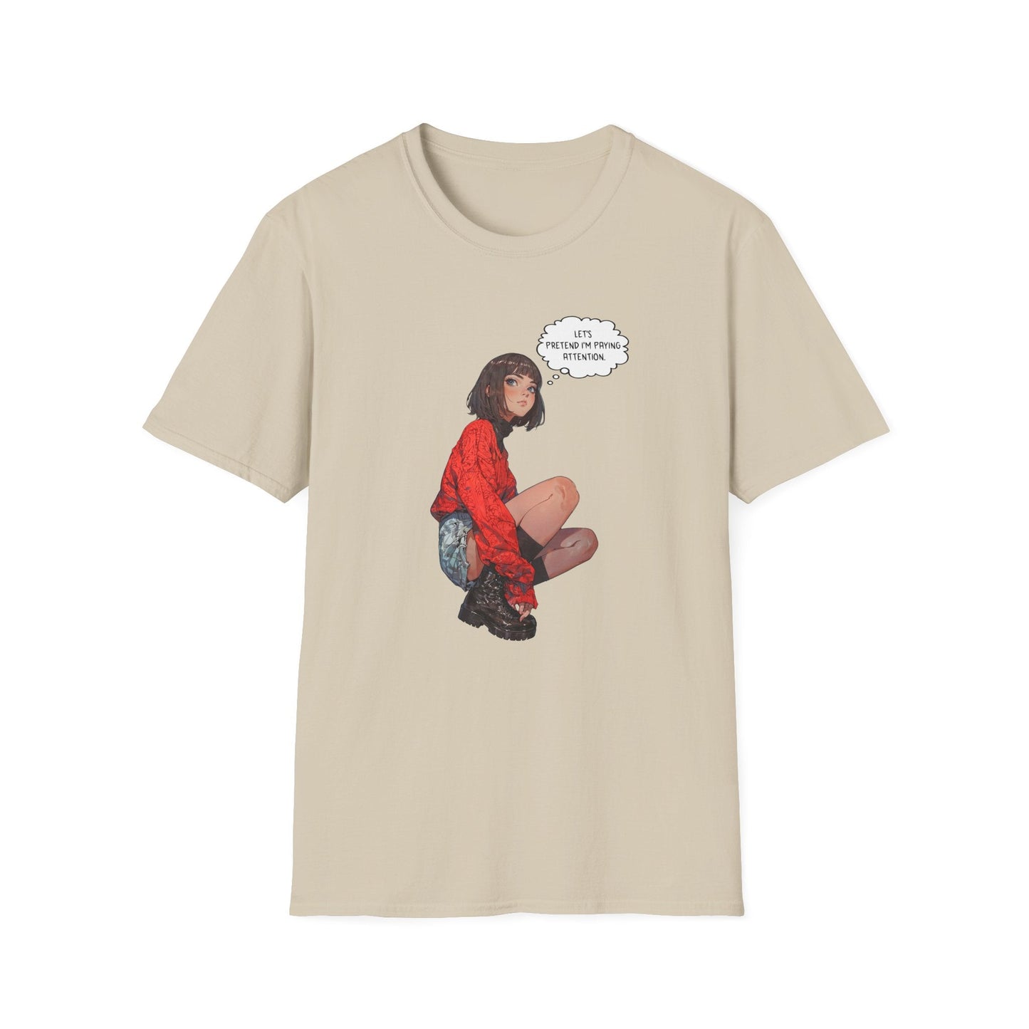 Funny Graphic T-Shirt | Let's Pretend Comic Speech Bubble Tee - LucyKay store